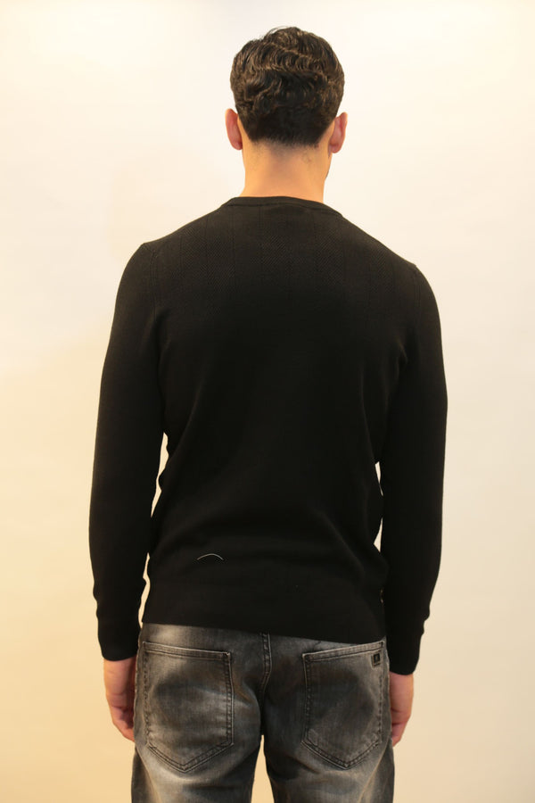 Maglione Girocollo Uomo DIKTAT DK97016 Punto Spigato Viscosa Cashmere - Collezione A/I 2025/26