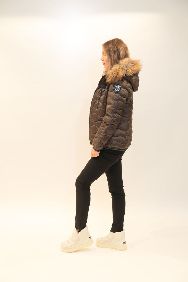 BLAUER - Piumino con Bordo in Pelliccia Aldie Donna A/I 2025-26