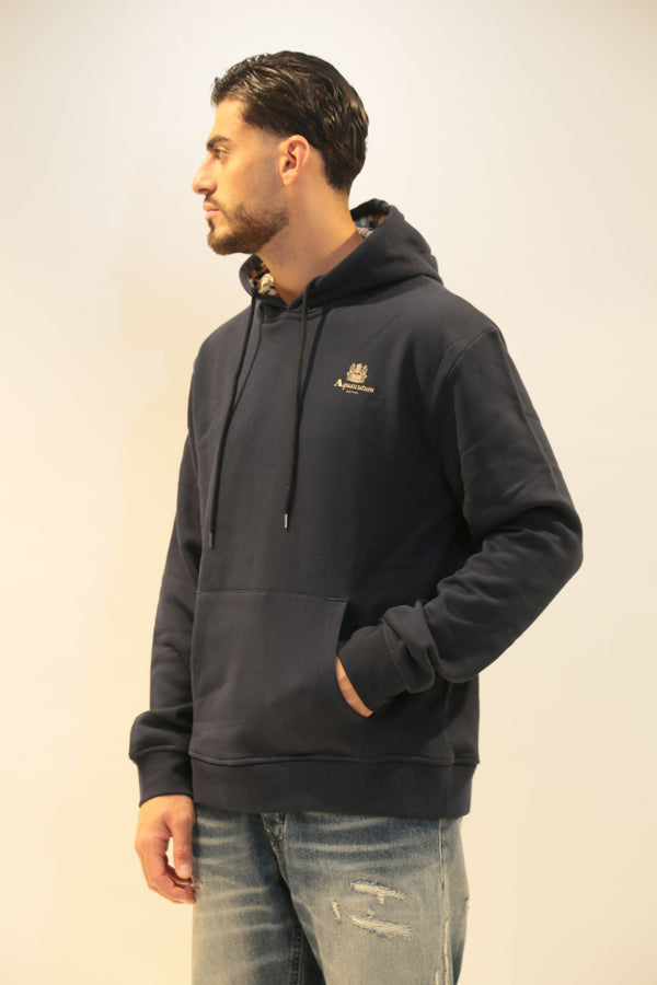 Felpa AQUASCUTUM con cappuccio Uomo AW_ICON_SW002 - AI 2025/26