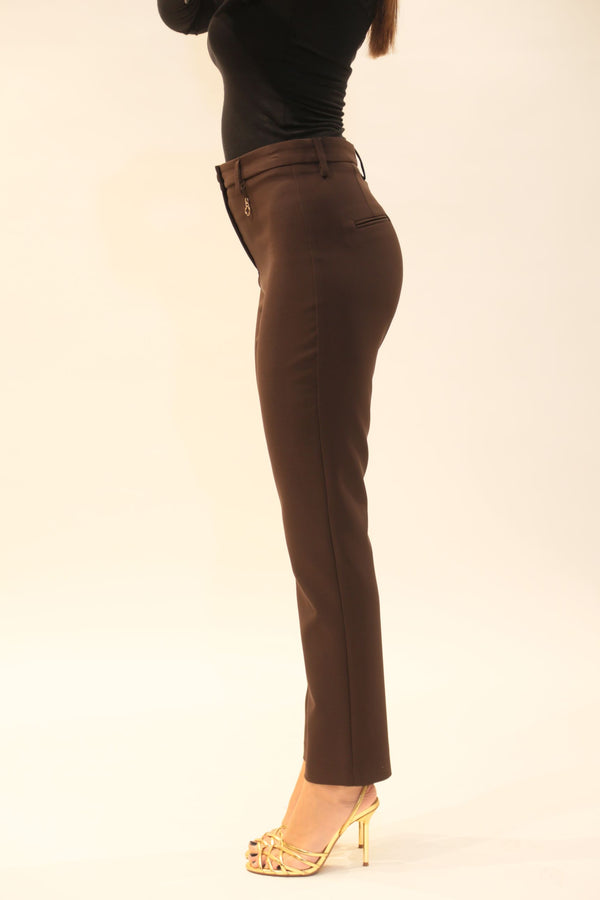 Pantalone RELISH Donna Modello RDA2507006050 Cisalina Sigaretta Spacchi Black Collezione A/I 2025/26