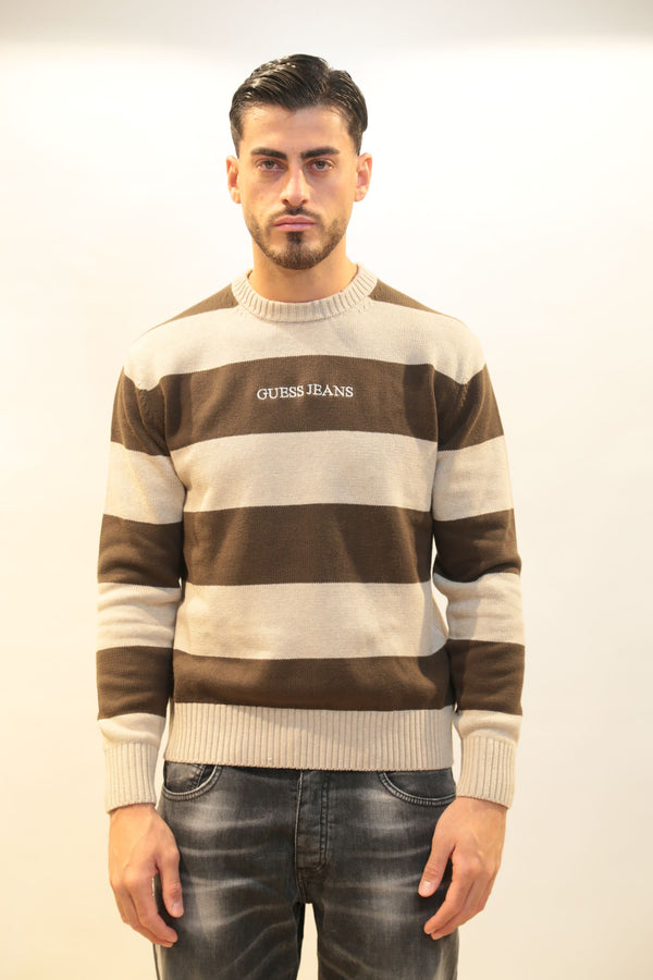 Maglione Uomo GUESS a righe - A/I 2025/26