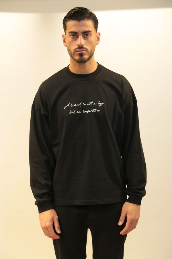 T-Shirt Manica Lunga I'M BRIAN Uomo Modello ts3520 Oversize Collezione A/I 2025/26