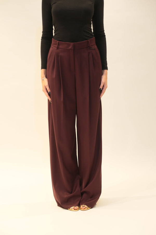 Pantalone Lungo Emme Marella Donna Bordeaux - Collezione A/I 2025/26