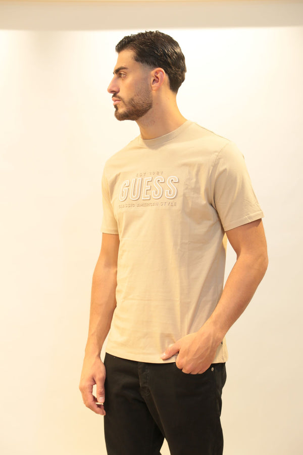 Maglietta GUESS Uomo SS BSC Embossed - Collezione A/I 2025/26